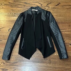 Black Drape Front Jacket